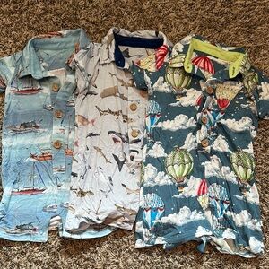 Posh Peanut Collard Henley Shortall 9-12 months